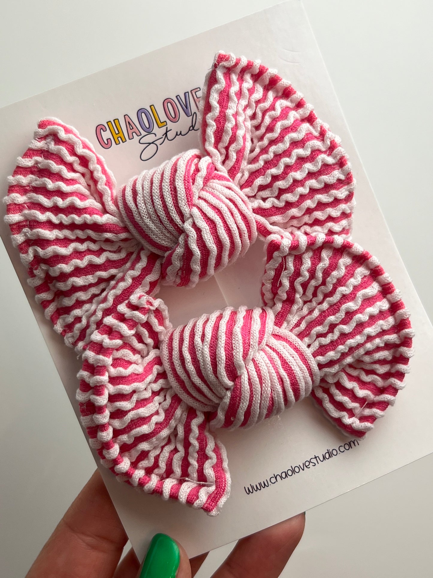 Hot Pink stripes Piggies